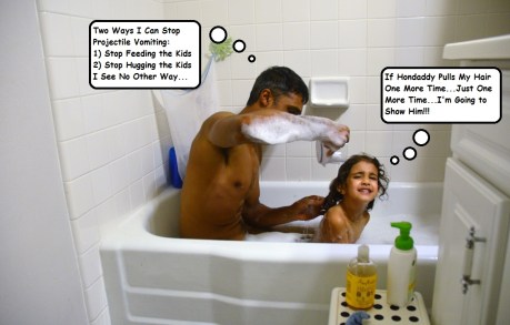 This is my reward for getting stomach acid in my face and mouth...hooray, parenting.